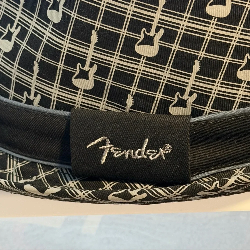 Fender Black and Gray Hat with Socks